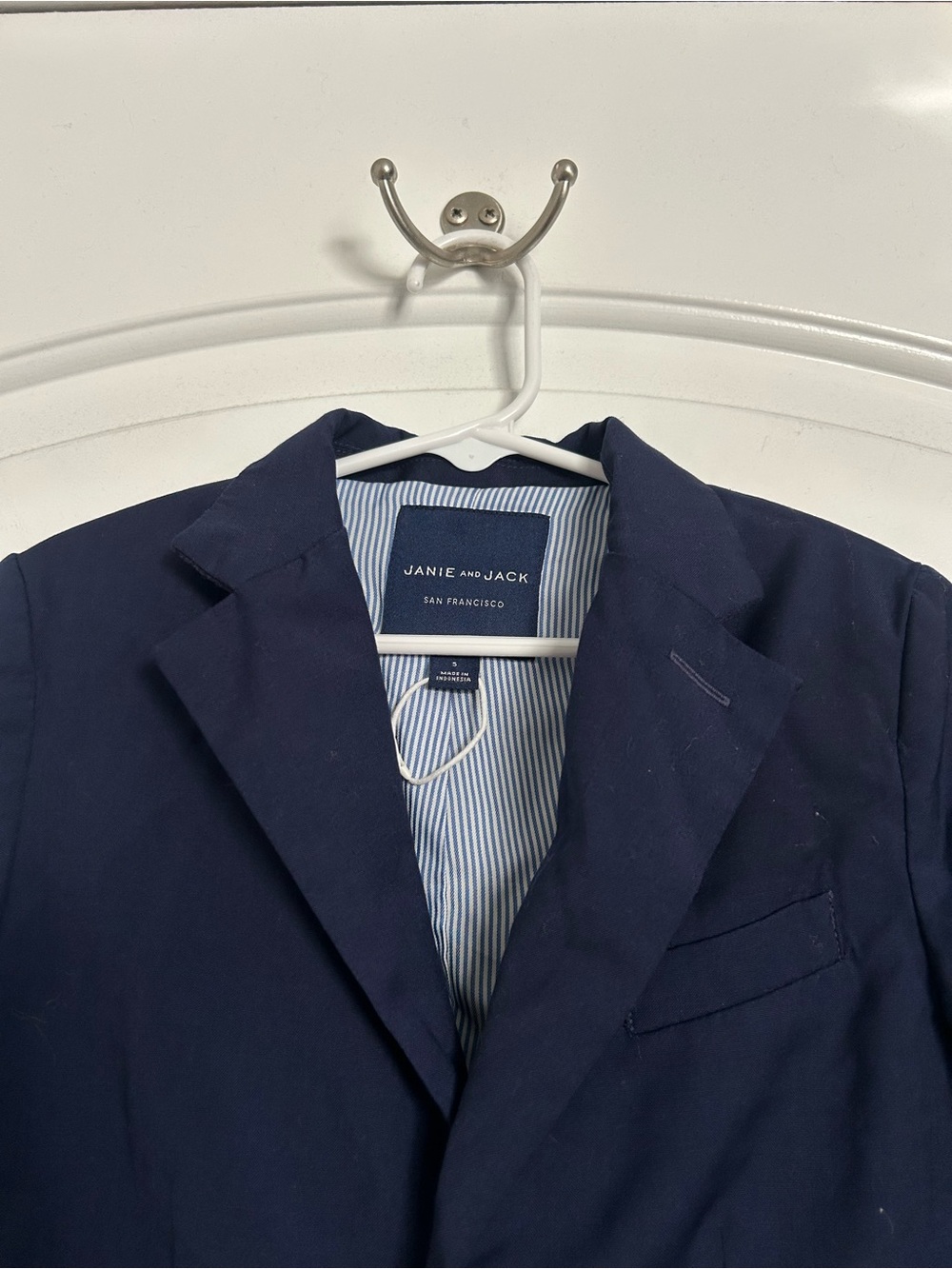 Janie and Jack Boy Maritime The Classic Blazer Navy Size 5 NWOT preppy holiday - Picture 4 of 15